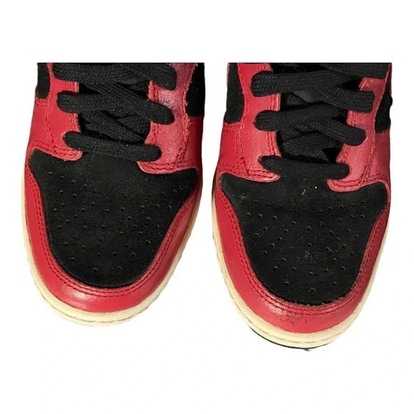 Nike ID Dunk Sky Hi Hidden Wedge Womens 6.5, UK 4, Black Red Sneakers 528899-016 - Picture 6 of 12